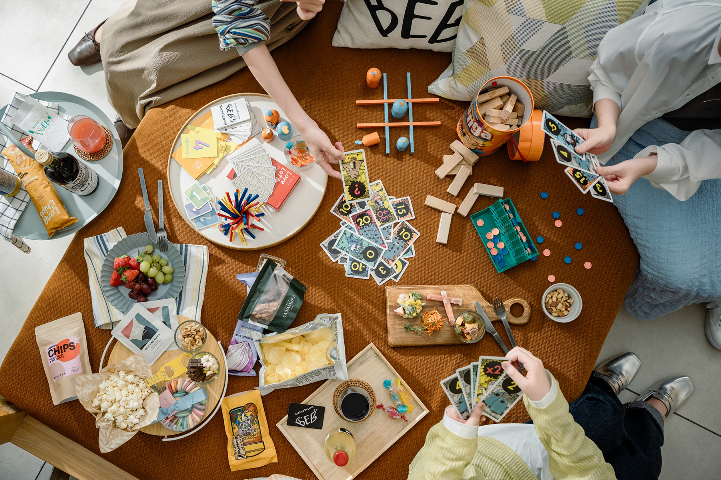 チェスやジェンガ、その他さまざまなボードゲームも用意。