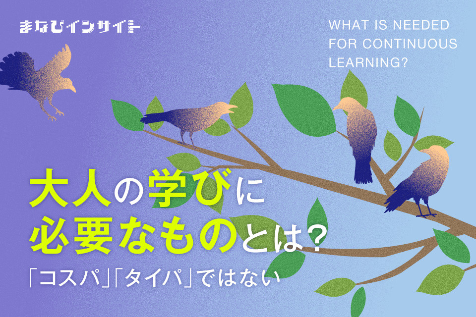 「コスパ、タイパ良く」が挫折の引き金に⁉1,700人のアンケート結果で分かった、大人の勉強が続かない“意外な”理由【まなびインサイト】